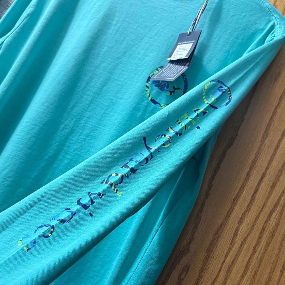 Vineyard Vines Turquoise Long Sleeve Tee - Picture 5 of 6